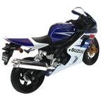 Welly Suzuki Gsx-750 Japanese Sports Motorcycle Diecast Model Toy 1:18 Scale Collectible Bike