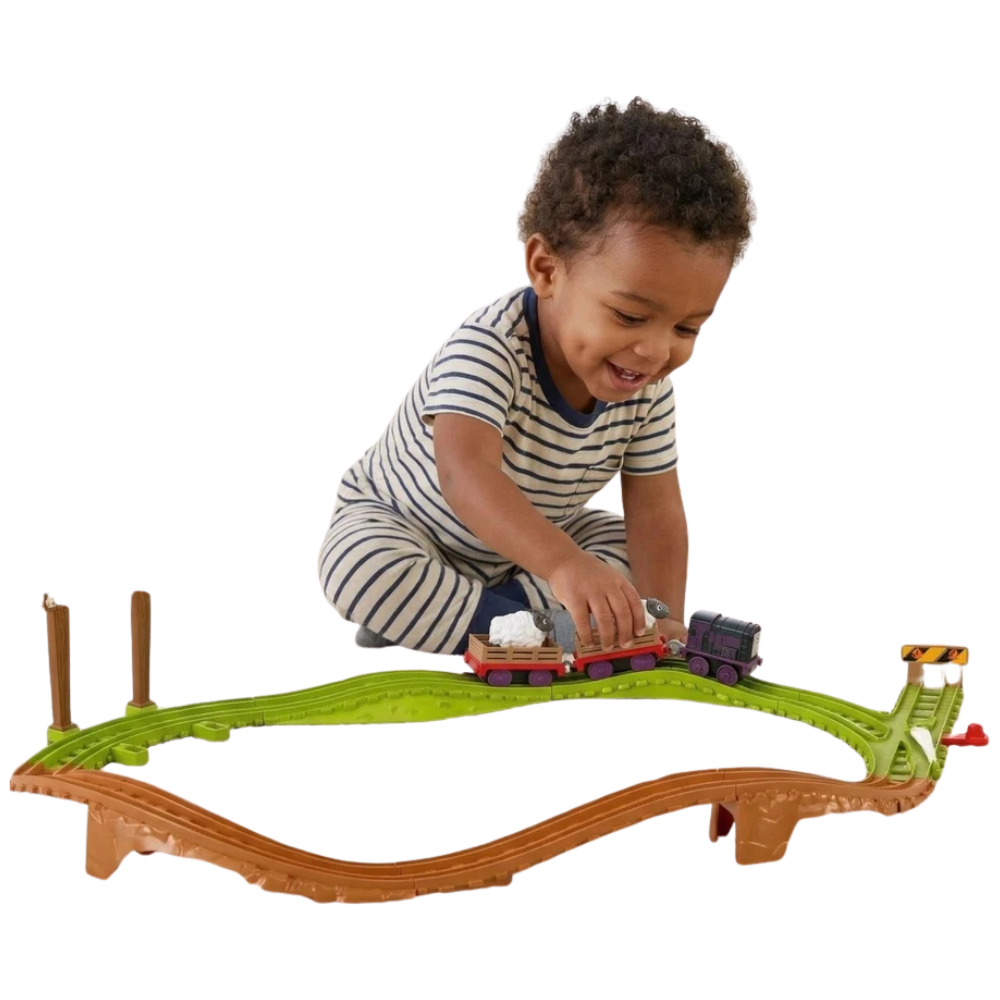 Thomas & Friends Diesel's Adventure 17 Pc Push Along Train Railway Track Playset Gift Toys