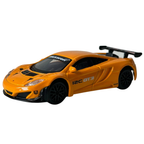 Bburago Mclaren 12c Gt3 Orange Diecast British Racing Car Model Toy 1:43 Scale Collectible