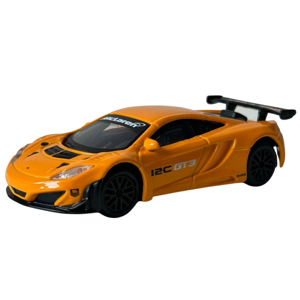 Bburago Mclaren 12c Gt3 Orange Diecast British Racing Car Model Toy 1:43 Scale Collectible