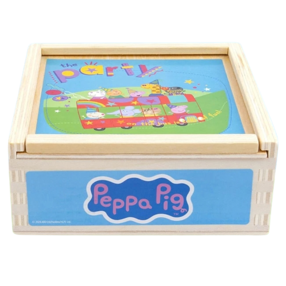 Peppa Pig Wooden Block Puzzle for Toddlers Kids Learning Toy