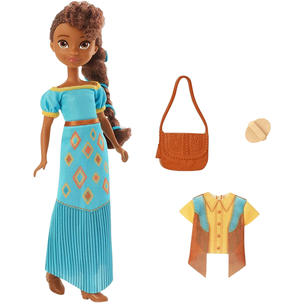 Spirit Untamed Pru Doll Fashion Set 17.78cm Girl Doll with Blue Dress Bag Brush Accessories 3+