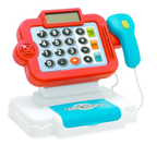 Kids Cash Register Till Supermarket Role Play Toy with Light Music Calculator & Scanner