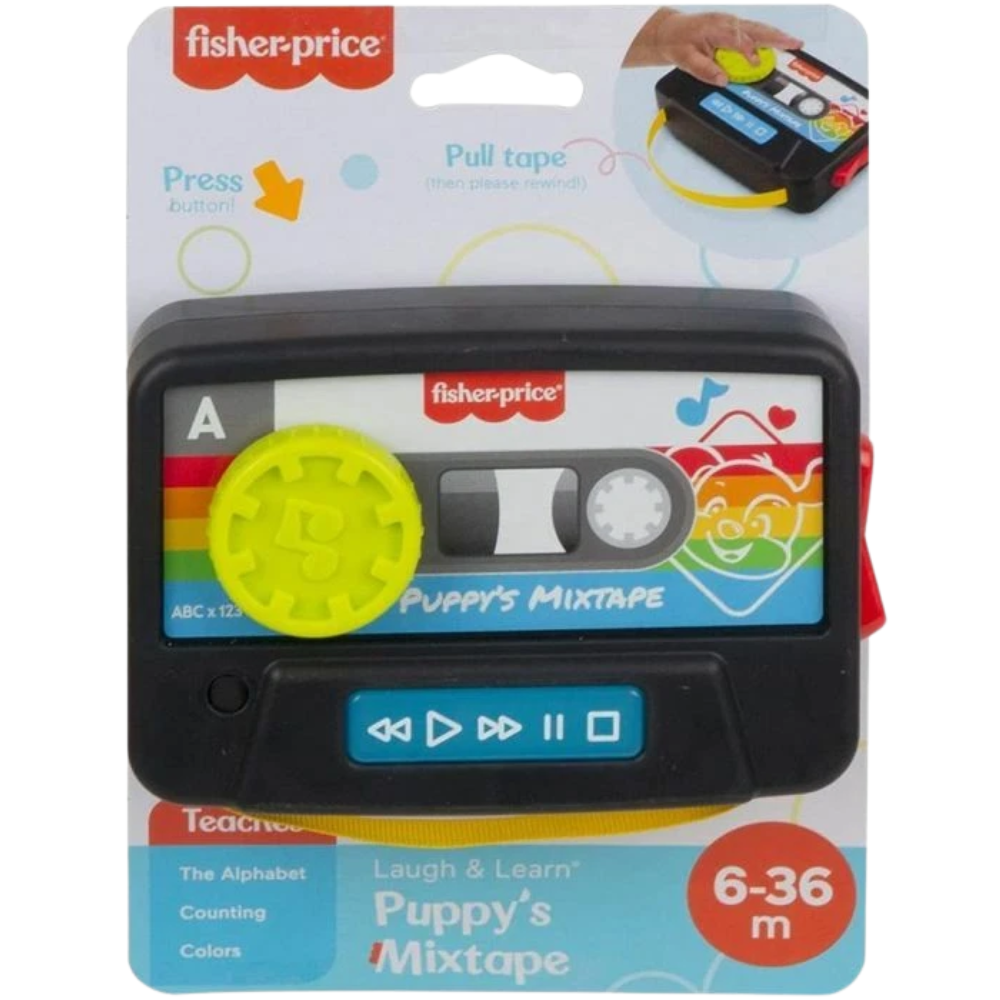 Fisher-Price Puppy's Mixtape Lights Sounds Music Phrases Interactive Baby Toy New Gift