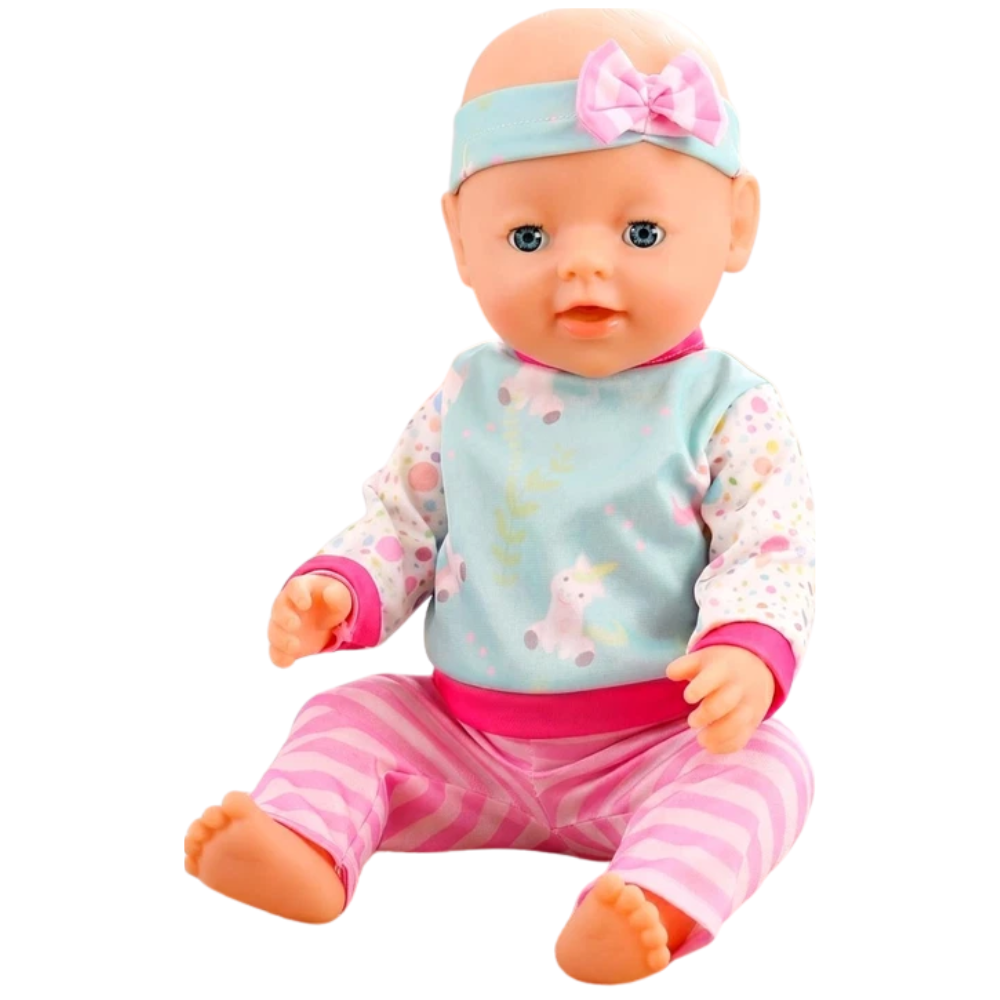 Interactive Baby Girl Doll 18" Cry Drink Wet Potty Training Accessories Gift Kids 3+