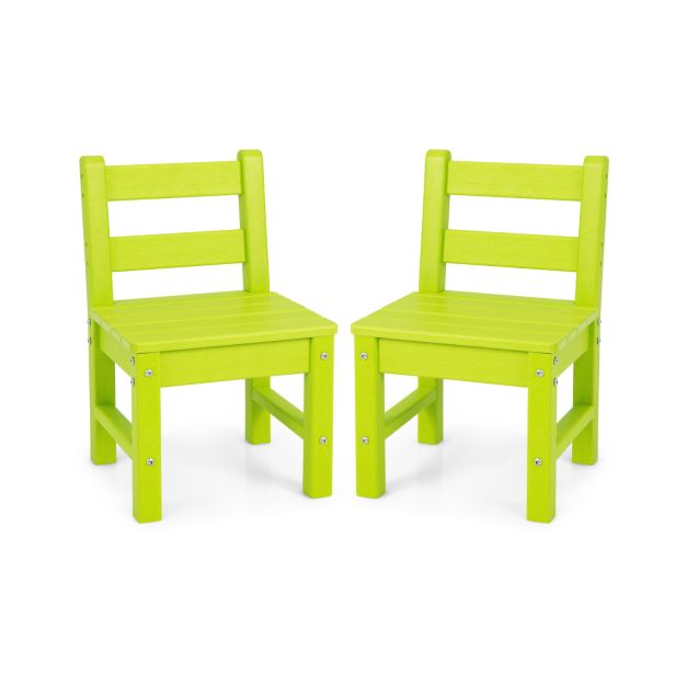 2-Piece Kids Study Chairs with Back Support for Home & Garden