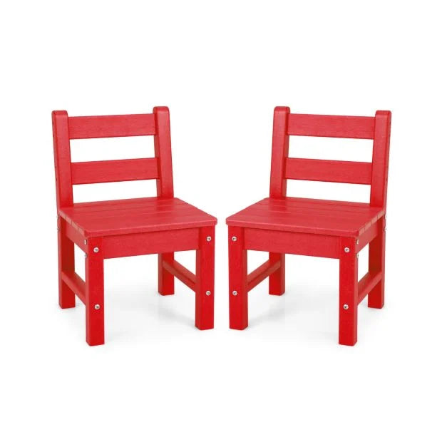 2-Piece Kids Study Chairs with Back Support for Home & Garden
