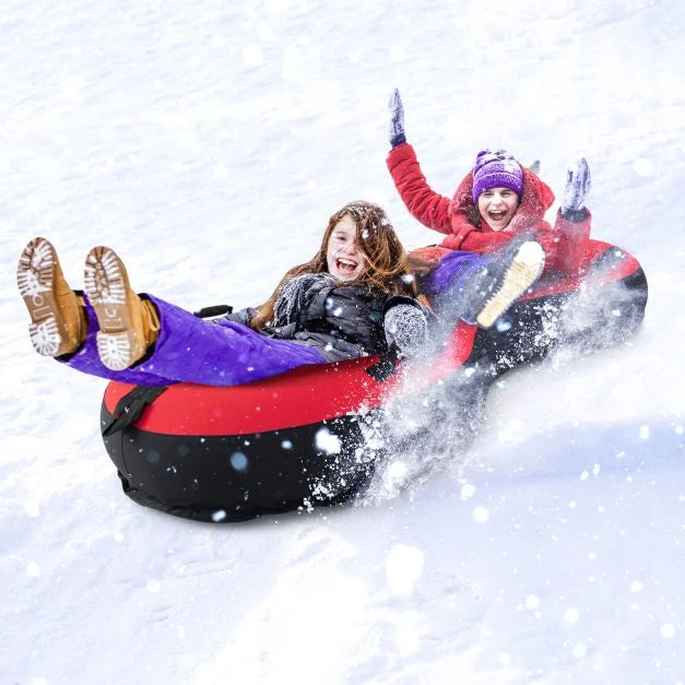 2-Person Heavy-Duty Inflatable Snow Tube for All Ages