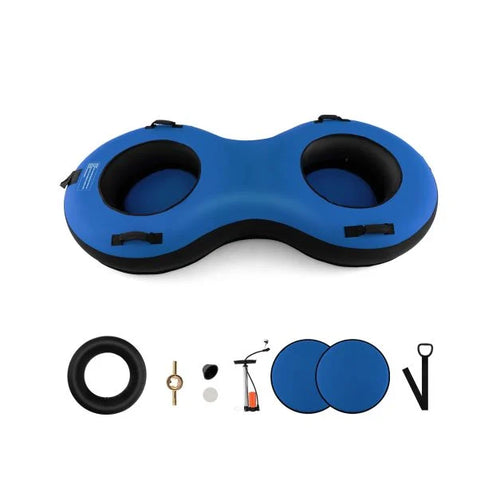 2-Person Heavy-Duty Inflatable Snow Tube for All Ages