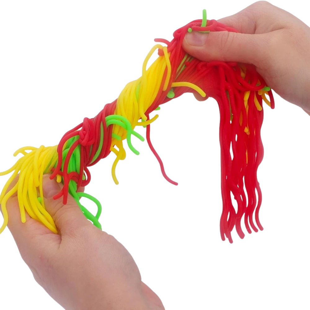Toyland® Squishy Noodles Fidget Toy – Soft Colourful Sensory Stress Relief Squeeze Toy Ages 3+