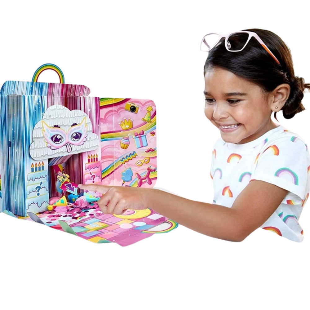 Cloudees Collectible Pets Birthday Ice Cream Party Set Kids Toy with Pets & Accessories