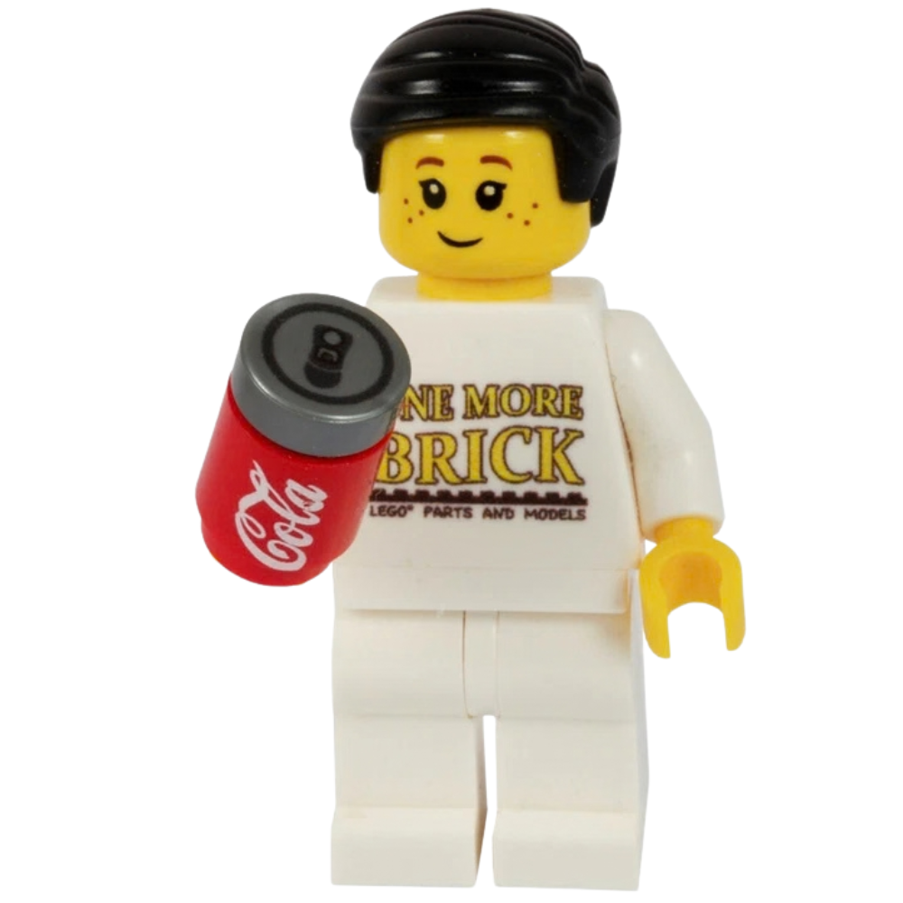 Lego Drinks Crate with 6 Cokes & 12 Beers Beach Party Pub Kit Moc City Display Accessories