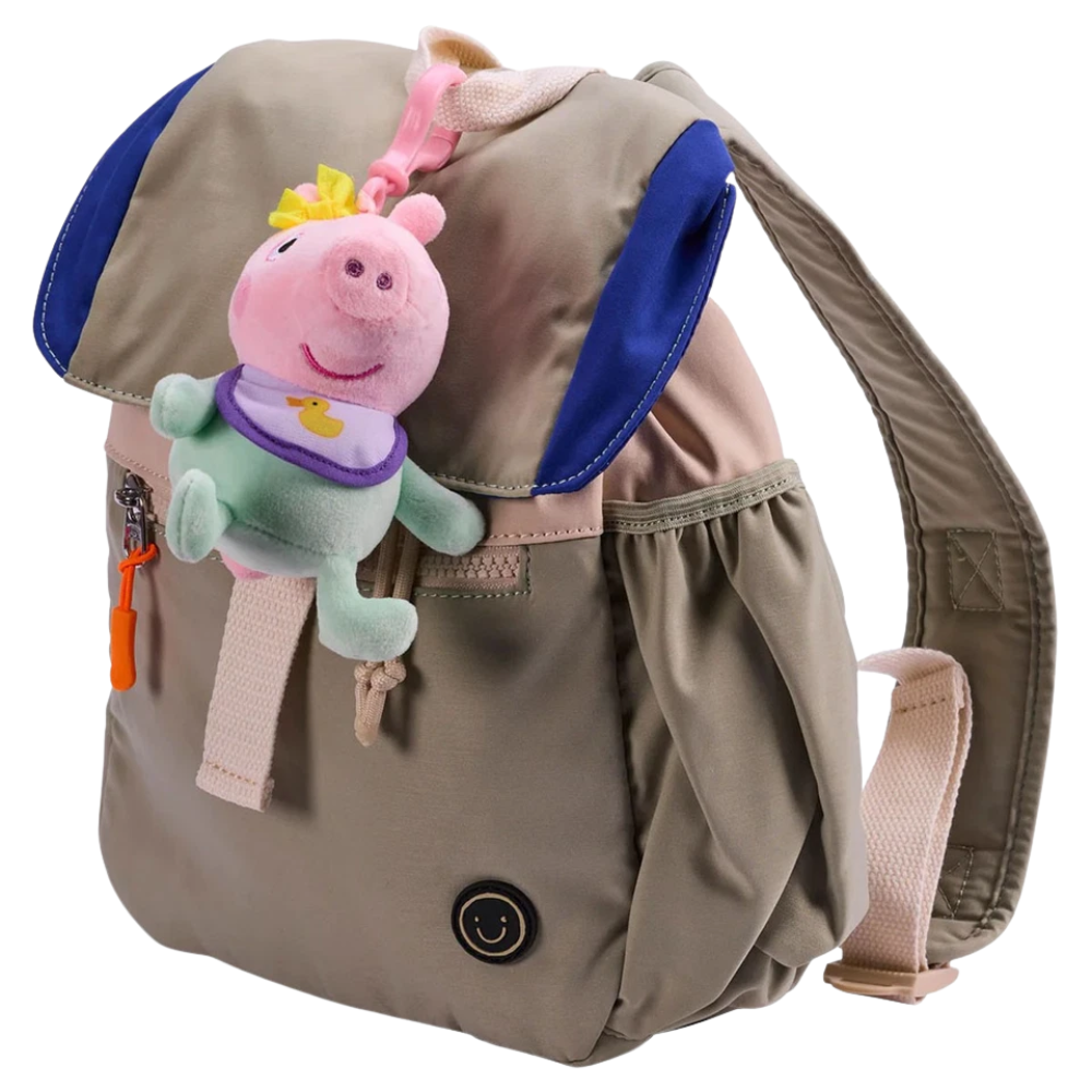 Peppa Pig Baby Evie Clip-On Plush Keychain Soft Toy Bag Clip Blue