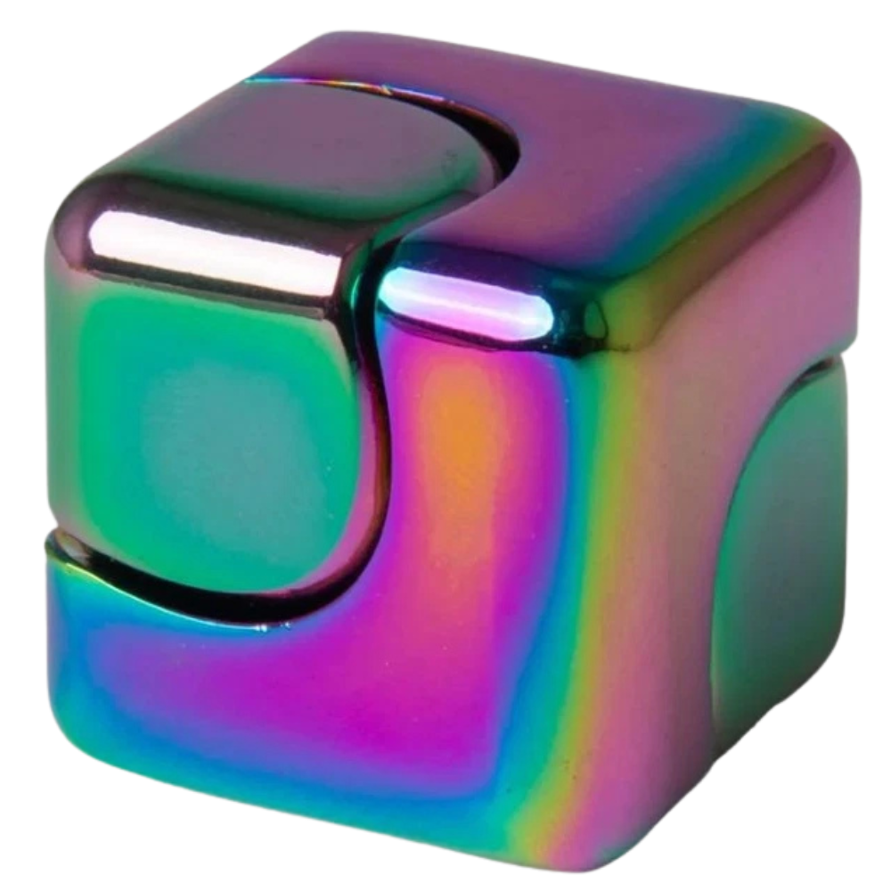 Premium Metal Fidget Cube Smooth Quiet Spinner Stress Relief Focus Desk Toy