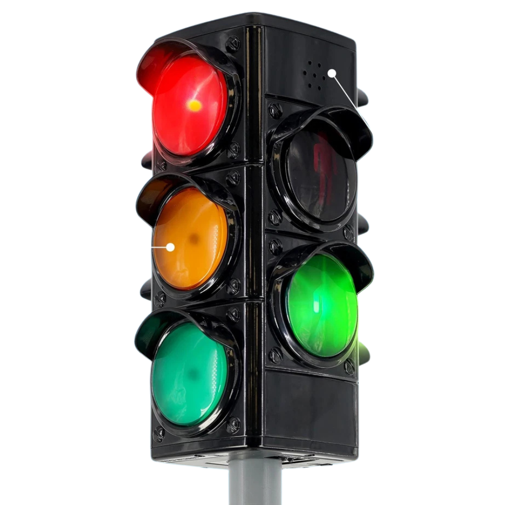 Kids Road Safety Traffic Light with Sounds & Lights Educational Role Play Toy