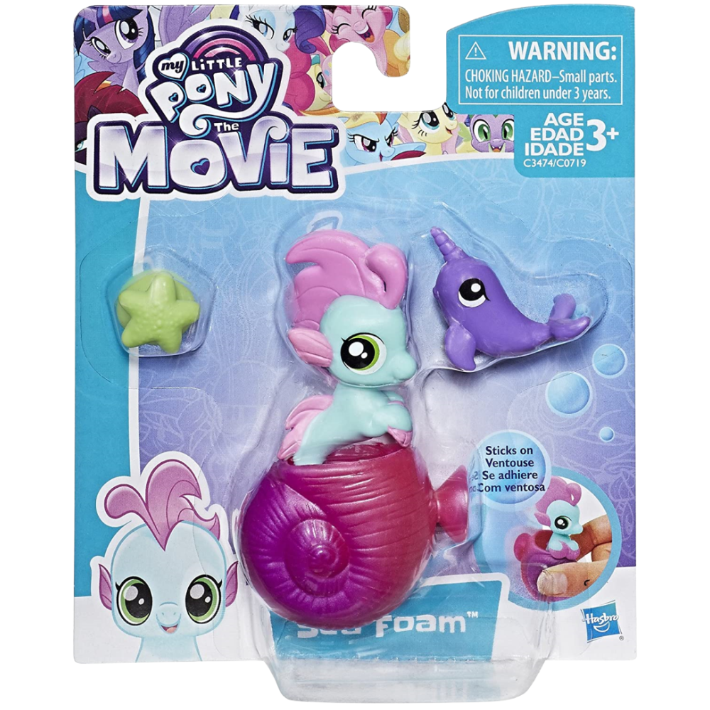 My Little Pony Movie Baby SeaPony Sun Twist Small Figure Toy Hasbro Kids 3+