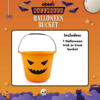 Abeec Halloween Bucket 1 Pack Classic Pumpkin Trick-Or-Treat Pail for Kids Party Fun Toy