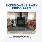 Extendable Folding Fireguard Safety Guard Fireplace Cover for Babies Children and Kids