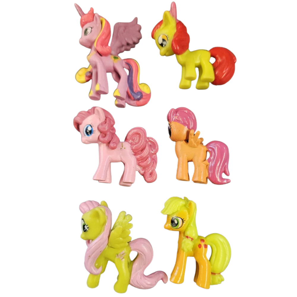 12x Kids My Little Pony Cartoon 3D Plastic Figures Set