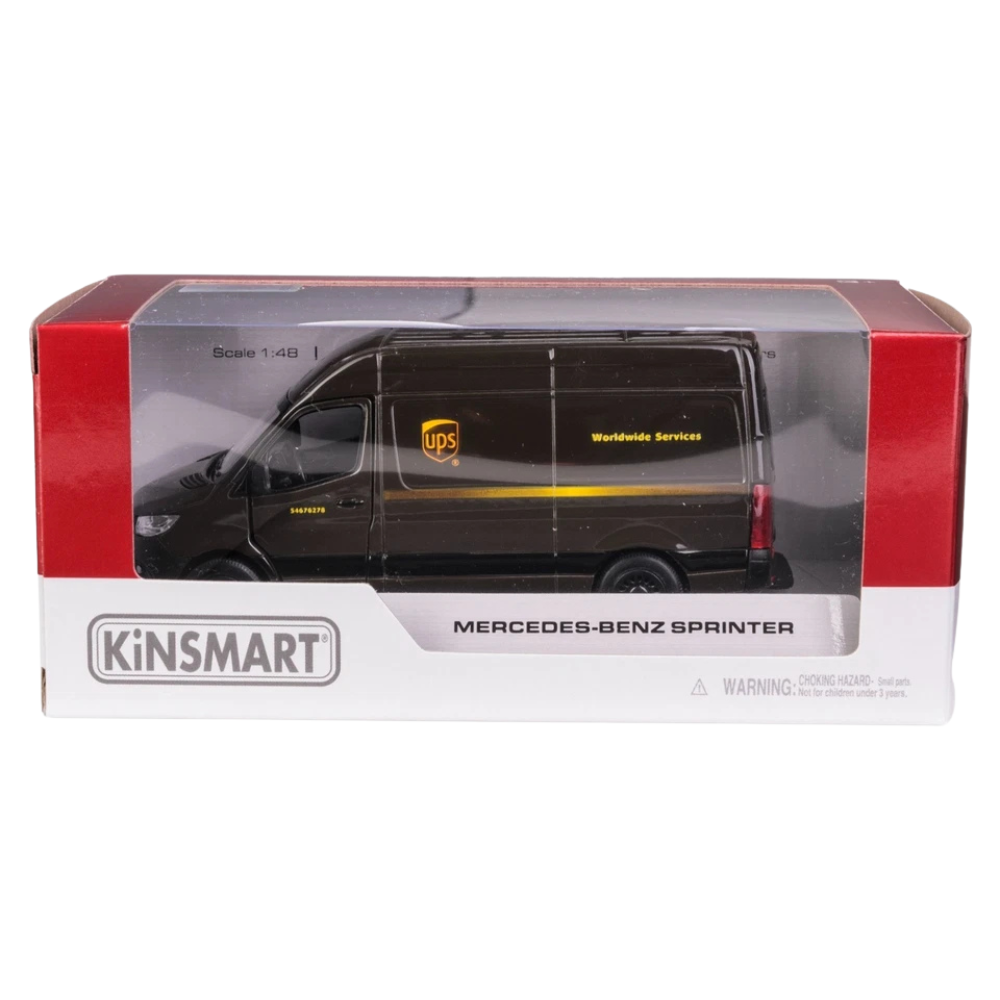 Kinsmart Mercedes-Benz Sprinter UPS Delivery Van 1:48 Scale Diecast Model Toy