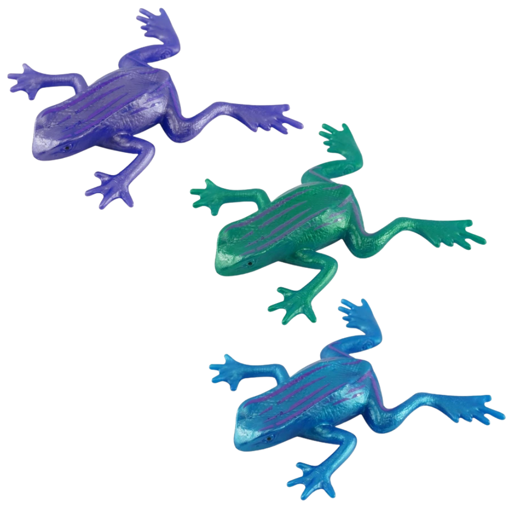 Sticky Stretchy Fidget Toys Frogs Lizards Rubber Reptile Sensory Toys Kids 3+ Years