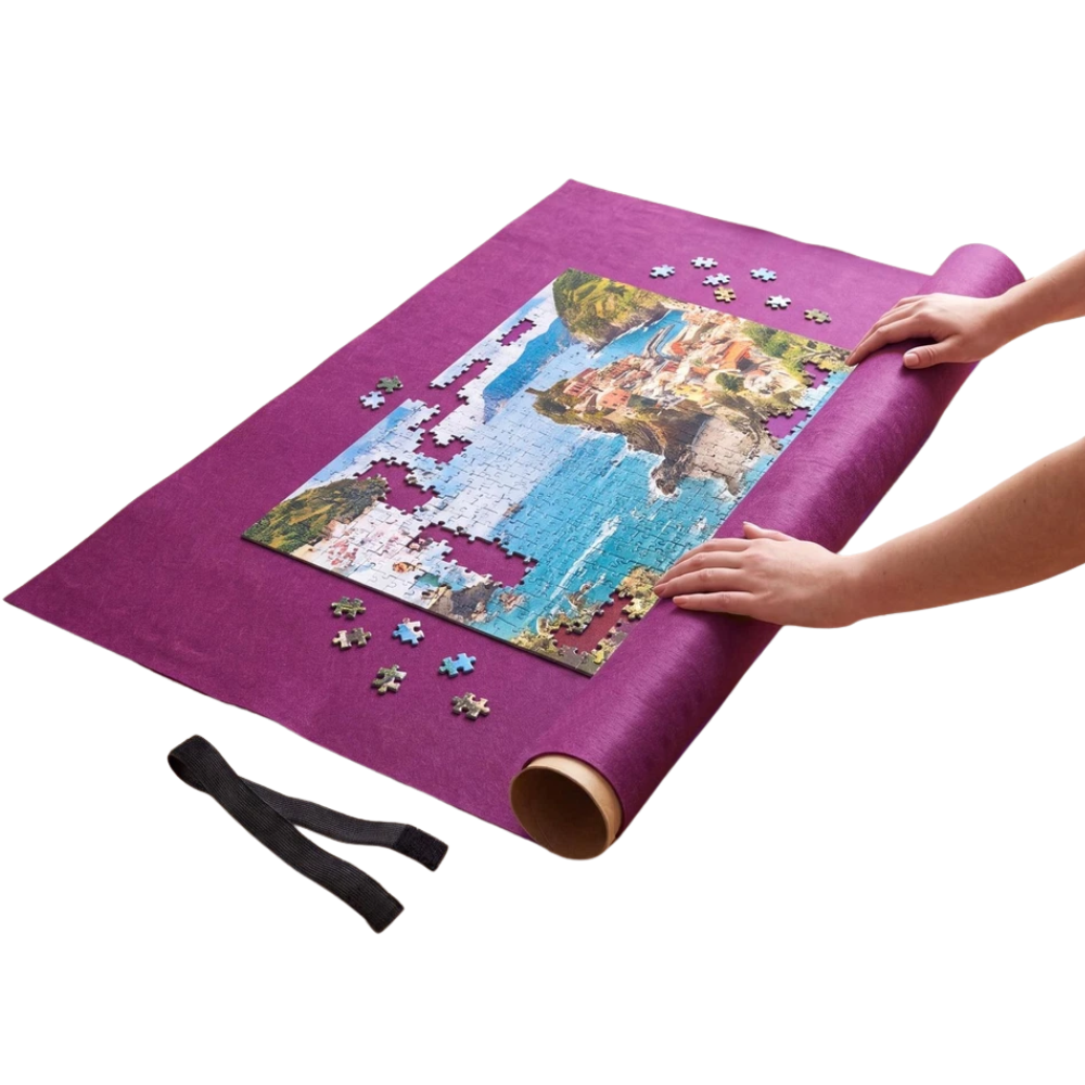 Puzzle Roll Up Mat for 3000-Piece Jigsaw Puzzles Portable Storage Saver Mat for Easy Move