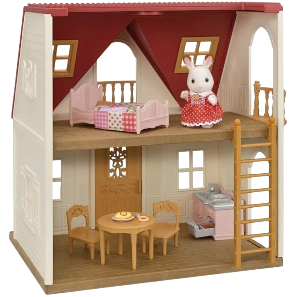 Sylvanian Families Red Roof Cosy Cottage Dollhouse Playset 5567 for Imaginative Kids Play