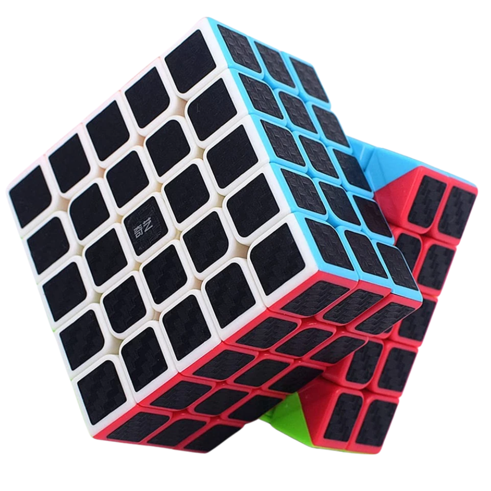 Magic Cube Puzzle Carbon Fiber Sticker Speed Cube Smooth Brain Teaser Toy