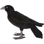 Black Crow Corvus Soft Toy by Hansa 6266 Brand New Lincrafts Uk Wildlife Bird Gift