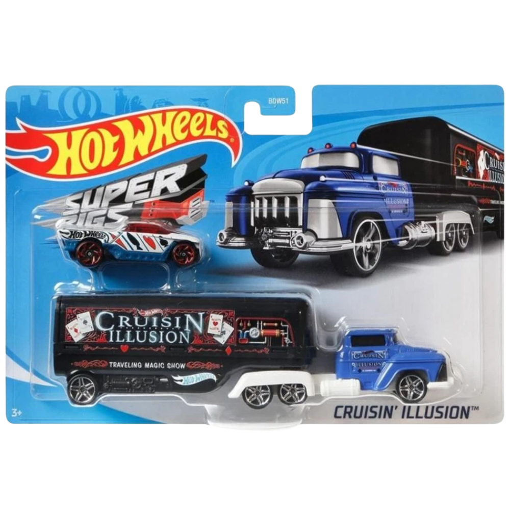 Hot Wheels Super Rigs Cruisin' Illusion Truck Kids Children's Vehicle Mattel Toy Car