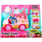 MGA Yummiland Lip Gloss Truck Playset with 2 Num Noms and DIY Chocolate Cake Gloss Kits