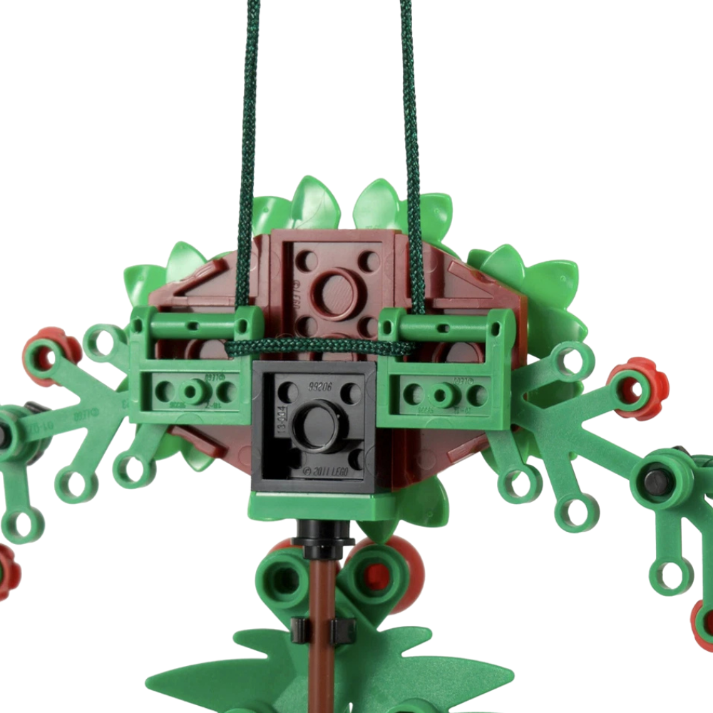 Large Christmas Wreath Festive Xmas Decoration 15x19cm Made with Genuine Lego Parts