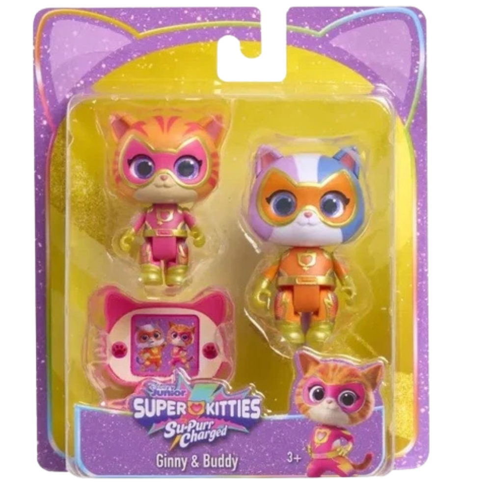 Super Kitties 2-Pack Official Figures Disney Junior Ginny & Buddy / Bitsy & Spark