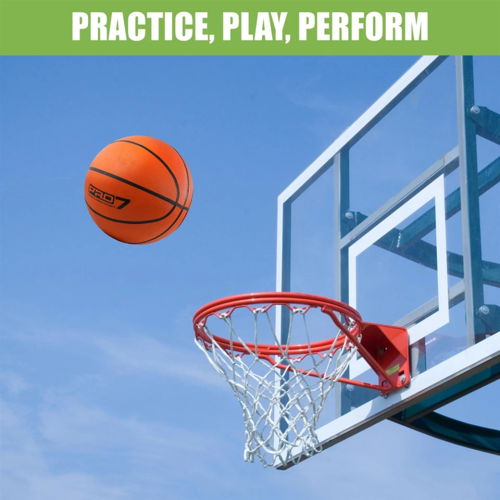 Classic Orange Basketball Size 7 Indoor Outdoor Game Ball for Kids Adults Uninflated