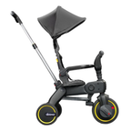 Doona Liki Baby Trike S1 Foldable Toddler Tricycle Adjustable Seat & Uv Canopy Grey