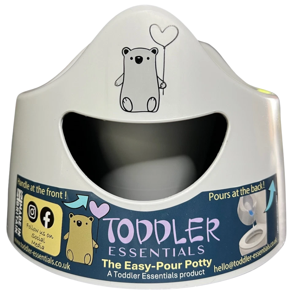Pourty Potty Toddler Toilet Training Potty with Splash Guard Easy-Clean Design