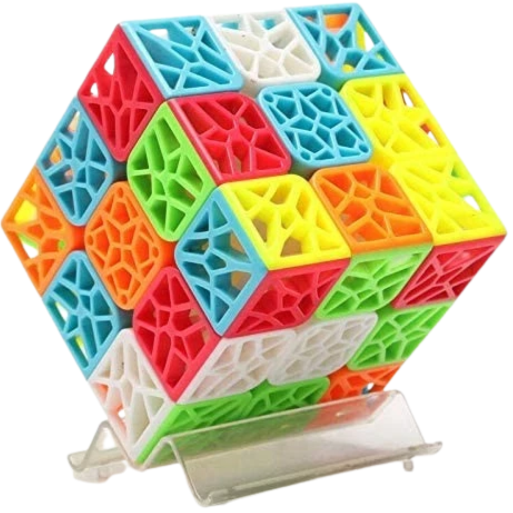 QiYi DNA 3x3 Speed Cube Puzzle Stickerless Smooth Magic Cube Toy for Kids Adults
