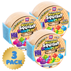 Rainbow Mystery Squishy Dumpling 3 Pack Bao Bun Fidget Toy Crazy Fun 10cm Cute Set Toys