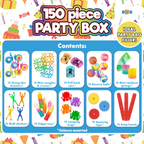 150 Piece Party Bag Filler Box Kids Birthday Party Favour Set Toys & Fun Gift Collection