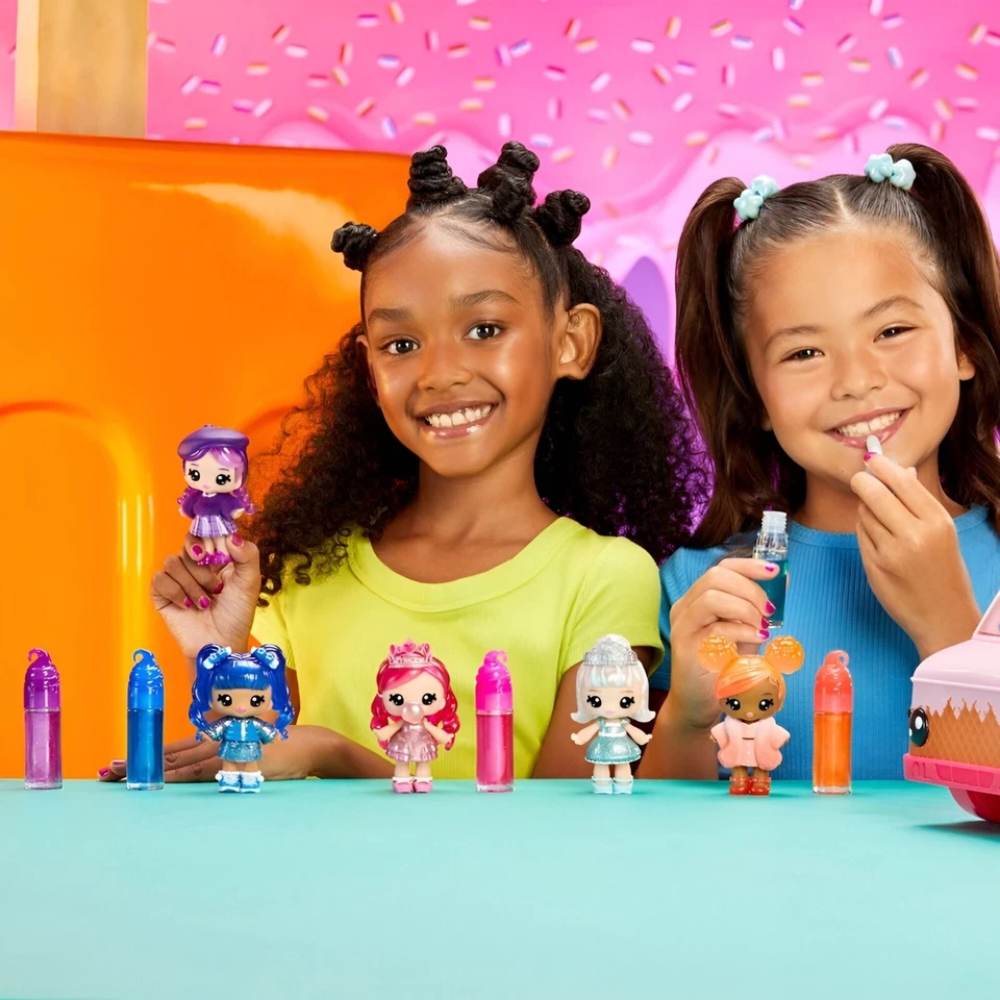 MGA Yummiland Greta Grape Doll Lip Gloss Making Kit with Shimmer, Scent and Accessories