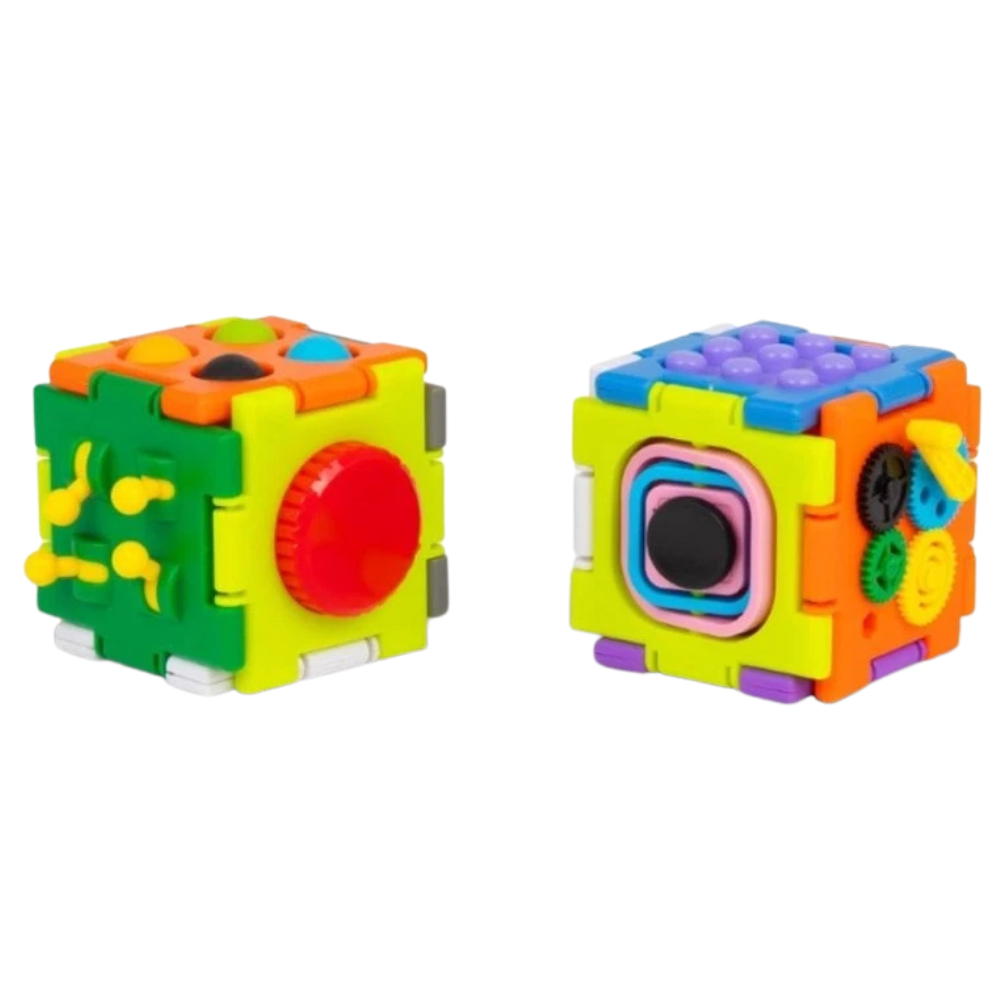 Super Sensory Square Fidget Toy Spin Pop Twist Click Interactive Sensory Toy Uk