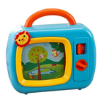 My First TV Baby Musical Toy Safari Animals Rotating Screen Wind Up Lullaby Sensory Play