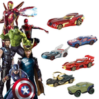 6PCS Pixar Avengers Cars Toy Set 1:64 Die-Cast Racing Vehicles Kids Gift Collection