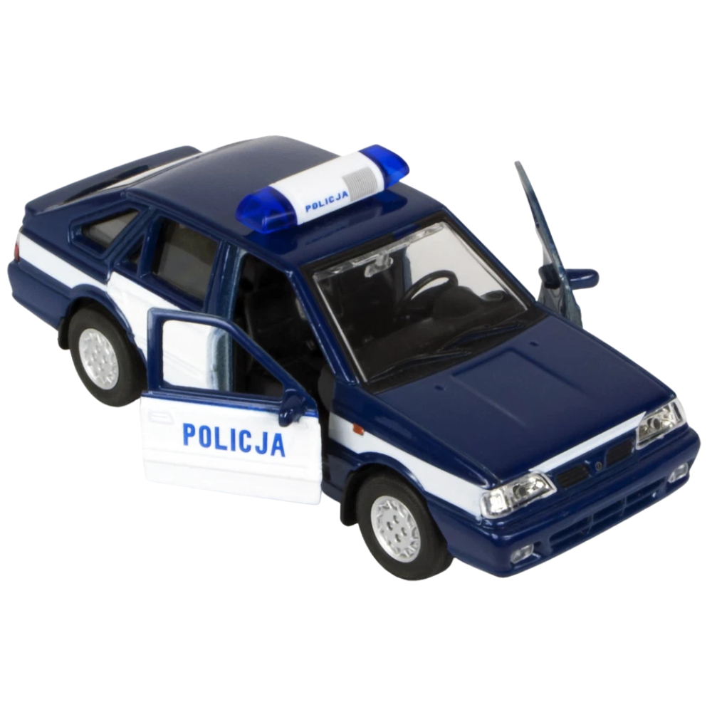 Welly Polonez Caro Plus Polish Police Car Diecast Model Toy 1:34-1:39 Scale Collectible