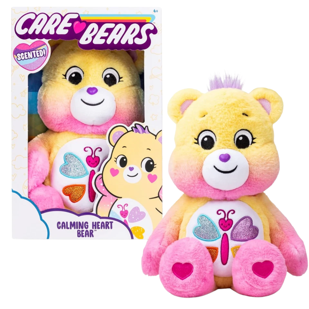 Care Bears Calming Heart Bear Medium Plush Teddy Collectible Gift New Kids Toy Soft