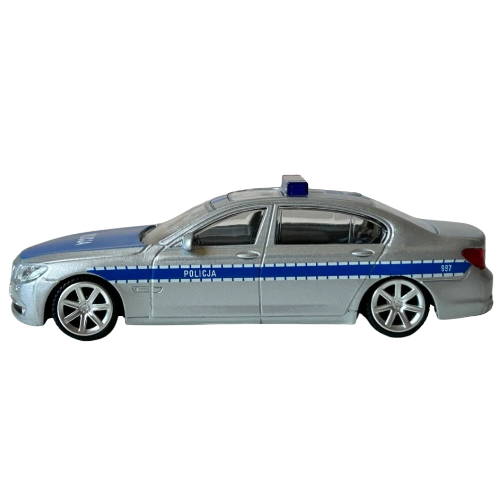 Rastar Bmw 750li Polish Police Car Diecast Model Toy 1:43 Scale German Luxury Sedan