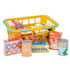 Casdon Shopping Basket with Play Food Supermarket Pretend Play Toy for Kids Aged 2+