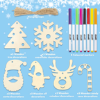 Make Your Own Christmas Decorations Craft Kit for Kids Colouring Hanging Christmas Party Crafts