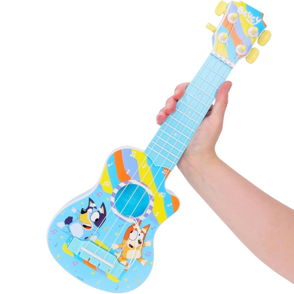 Toyland 40cm Bluey My First Guitar With Plectrum, Kids Musical Toy Instrument, Tune & Play, Ages 3+