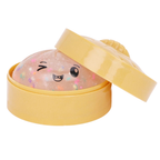 Toyland® Confetti Squishy Bao Dumpling Fidget Toy with Reusable Steamer Box – Sensory Squeeze Toy Ages 3+